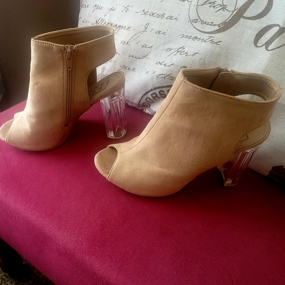 Booties open toe, open back - Picture 2 of 6